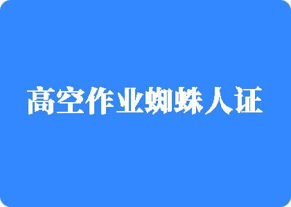 A站黄片草逼视频高空作业蜘蛛人证